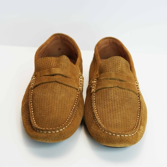 NWOT Flag Ltd Men's Tan Suede Loafers - Picture 1 of 7